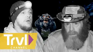 Most HEART-STOPPING Moments Searching for the Smoke Wolf | Mountain Monsters | Travel Channel