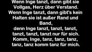 Systemfehler - Wenn Inge tanzt (LYRICS on Screen!)