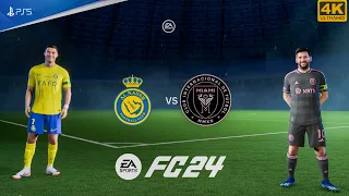 FIFA 24 - Al Nassr Vs Inter Miami CF - Club Friendly | Ft. Messi Ronaldo | PS5™ [4K60]