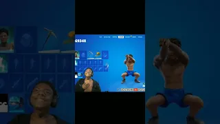 IShowSpeed reacts to his emote in fortnite ☠️