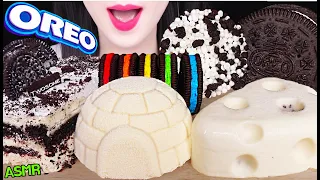 ASMR OREO PARTY *RAINBOW OREO COOKIE, DIPPIN' DOTS OREO ICE CREAM 오레오 구슬 아이스크림, 이글루 먹방 JANE ASMR 제인