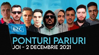 Ponturi pariuri sportive 02.12.2021