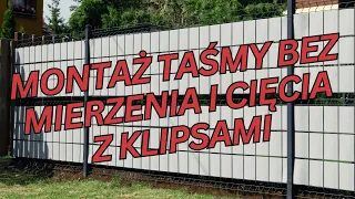 Montaż COMPACT PROTECTO™ z klipsami - zestaw 6 pasków taśmy ogrodzeniowej zapakowany w folię