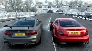 Forza Horizon 4 Drag Race - BMW M4 GTS vs Mercedes C63 AMG Black Series