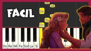 VEO EN TI LA LUZ  - ENREDADOS - PIANO TUTORIAL - PIANO FÁCIL CON NOTAS