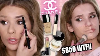 FULL FACE Testing CHANEL Makeup... WORTH IT or TOSS IT?