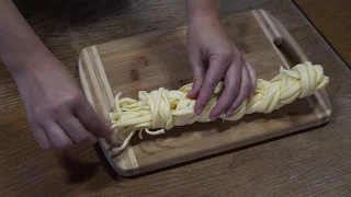 Homemade cheese pigtail (Cecil). Detailed video recipe