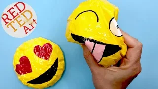 DIY Emoji Paper Squishy - SLOW Rising - How to Make a Squishy WITHOUT FOAM