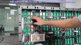 LED Video wall Controller live controller HD-VP210 Video tutorial HDShow software