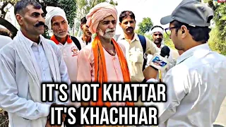 Baba from Haryana says, 'It's not Khattar, it's Khachhar,' as the goons from Uttar Pradesh