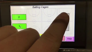 Aalco Grand Slam retractable batting cages (touch screen operated)