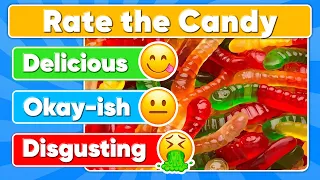 Rate the Candy Challenge 🍫🍬 Ultimate Candy Tier List | Quiz Kingdom