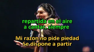 Mercedes Sosa - Zamba Para No Morir  Karaoke