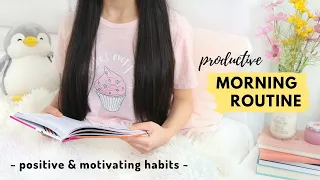 My Productive Morning Routine ✨ Increase your motivation x1000 every morning! 🌤