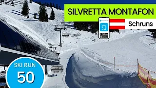 Silvretta Montafon Vorarlberg Austria / ski run 50, short video 55"