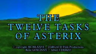 Opening to The Twelve Tasks of Astérix Reprint Latin Spanish Edition