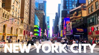 Walking Tour NYC 🗽| Midtown Manhattan Mid-Day Walk 🌇 | Bryant Park | 6th, 7th and 8th Avenues【4K】