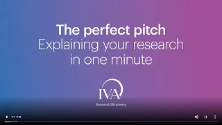 The perfect pitch - explaining your research in one minute