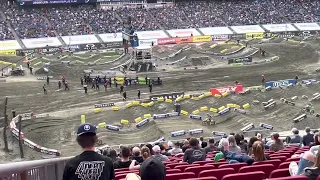 250 LCQ Crash // Monster Energy Supercross // Gillette Stadium