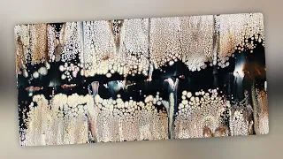 New~Cheaters bloom! 🤪 Earthy Metallics~sparkling ~incredible cells~winner-acrylic pouring fluidart