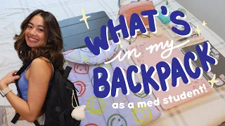 what's in my backpack 2023 🌸🍒 med school essentials!