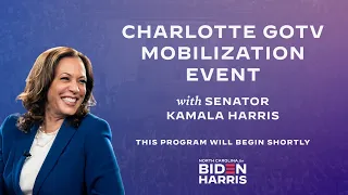 Virtual North Carolina GOTV Event with Kamala Harris