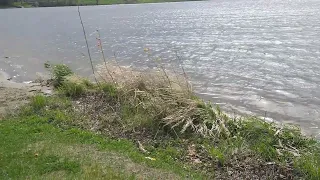 Severe Thunderstorm warning! Tornado? A view by lake in Minnesota. Happy May day!