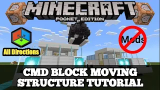 Minecraft PE/BE HOW TO MAKE YOUR OWN MOVING STRUCTURE WITH COMMAND BLOCK TUTORIAL [NEW](read desc)