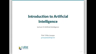 INFO8006 Lecture 0: Artificial Intelligence