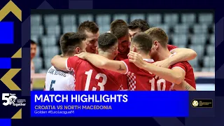 Highlights | Croatia vs. North Macedonia I CEV Volleyball European Golden League 2023