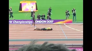 Usain Bolt injury in last Career Race | Men's 4x100m Relay Final London IAAF World Champ 2017