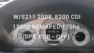 Mercedes E200 cdi 2008 godina | 0-100 km/h | vidi sta meca radi 😀