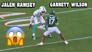 Garrett Wilson Vs Jalen Ramsey 🔥👀 (WR Vs CB) Dolphins Vs Jets 2023 highlights