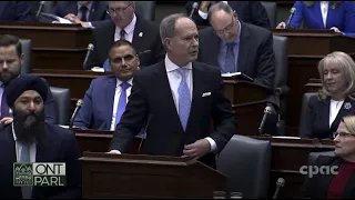 Ontario Finance Minister Peter Bethlenfalvy delivers the provincial budget – March 23, 2023