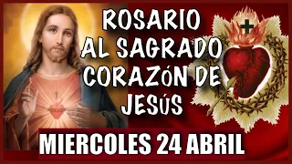 Rosario al SAGRADO CORAZÓN DE JESÚS ❤️❤️ de hoy MIERCOLES 🙏🏻🙏🏻 24 de ABRIL 💐🌹