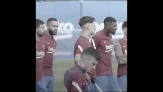 FCB players sad at training ground after messi leaves ...kun aguero, depay sad