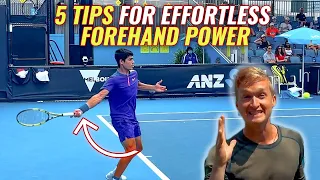 How To Transform Your Forehand - 5 Tips For Effortless Forehand Power | Tennis Forehand Tutorial