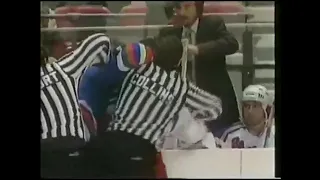 Oilers - Rangers rough stuff 11/17/85