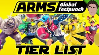 ARMS Tier List for Global Testpunch! Nintendo Switch (TENTATIVE)