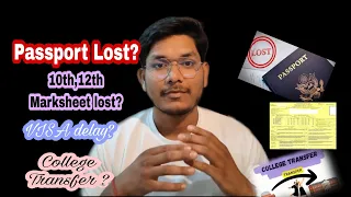 Problem in Collecting FMGE Passing Certificate If Passport is lost | college transfer | visa Delay