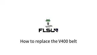 How to replace the V400 belt