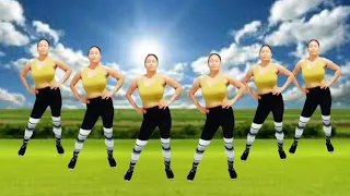 exercise daily routine, twist your waist, reduce belly fat, side fat, slim waist/lovely dance fit