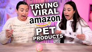 Trying Viral Amazon Pet Products! - Merrell Twins