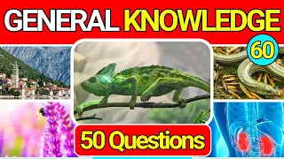 General Knowledge Quiz Trivia 60 📚💡| Can You Answer All 50 Questions Correctly? 2024