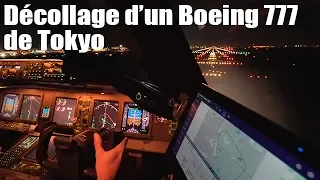 Vivez du cockpit le décollage d'un Boeing 777 de l'aéroport de Tokyo