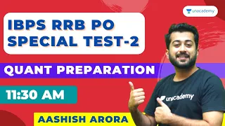 IBPS RRB PO Special Test | Quant | Bank Exam | Aashish Arora