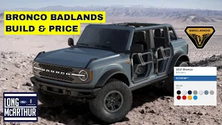 BRONCO BUILD & PRICE - BADLANDS WALK-THROUGH