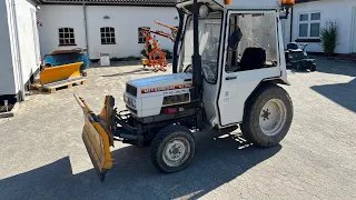 Traktor MITSUBISHI MT1800 + Skrabeblad hos Nord Auktion