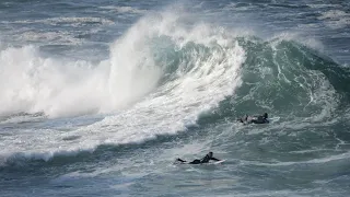 Massive Swell SLAMS San Diego & Creates UNRULY Backwash!