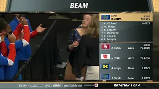 2021 NCAA Gymnastics Champs Final Beam 720p60 7926K